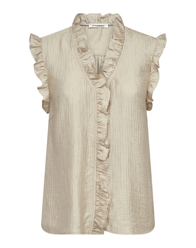 Co' Couture - Tassy CC Frill Top - Bisquit